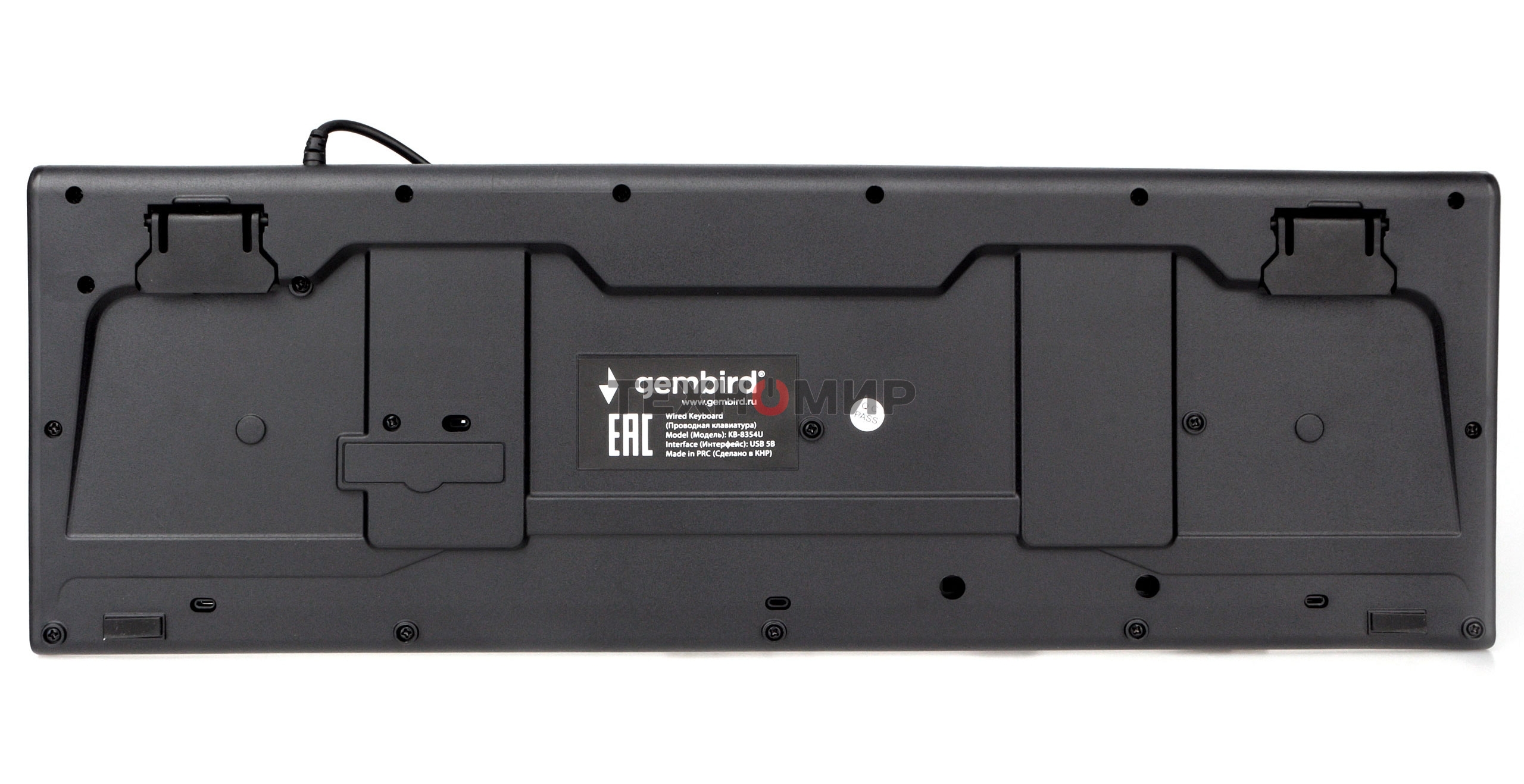 Клавиатура проводная Gembird KB-8354U-BL USB, черный