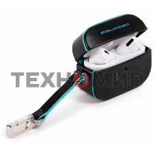 Чехол для наушников Piquadro Blue Square AC5308B2/N черный натур.кожа