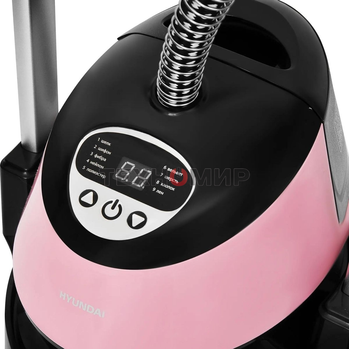 Отпариватель Hyundai H-US02543 розовый/черный, 1800 Вт, 40 г/мин, 1350 мл