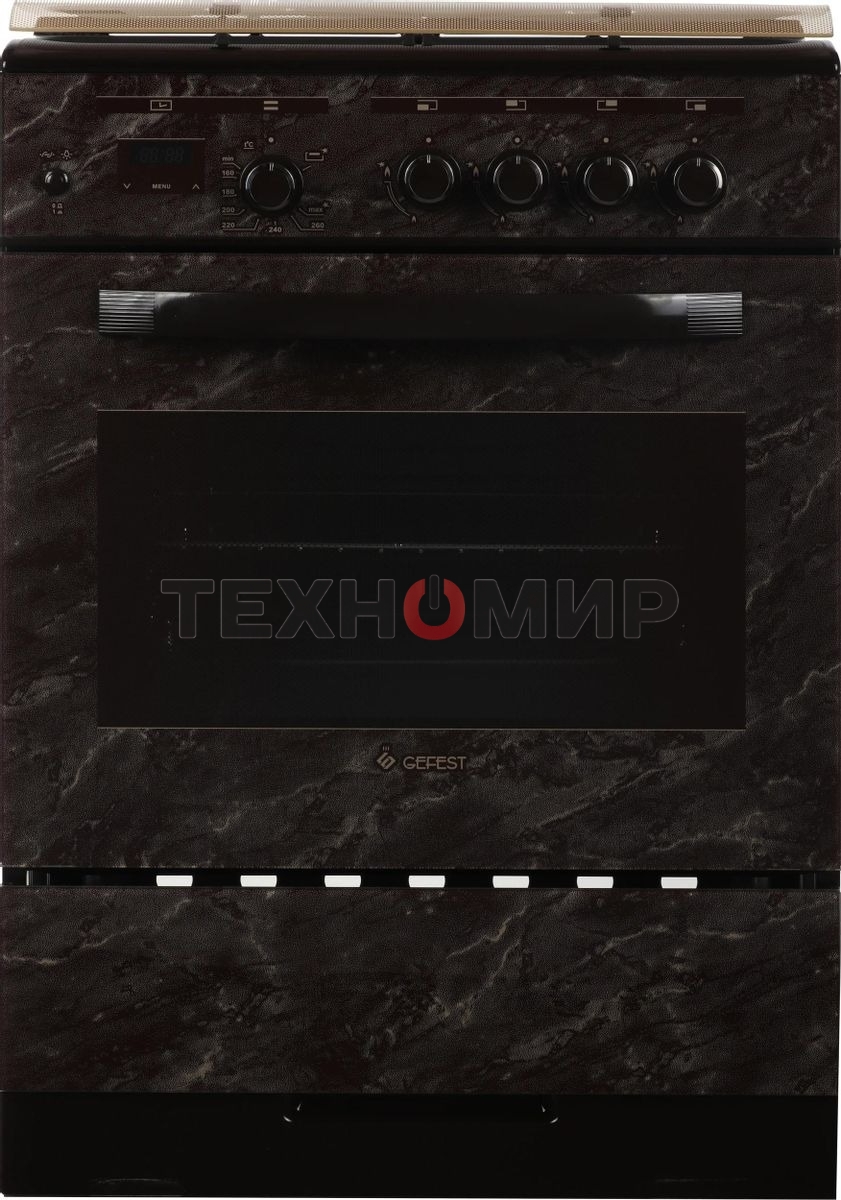 Плита газовая Gefest ПГ 6300-03 0054 коричневый, конфорок 4 шт, духовка 52 л, 60 см x 85 см x 60 см
