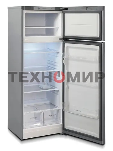 Холодильник Бирюса Б-M6035 металлик двухкамерный 240/60л морозилка сверху