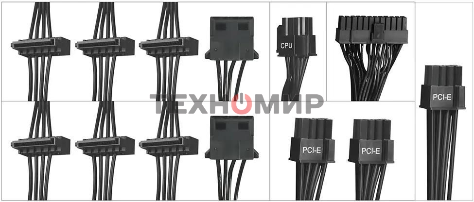 Блок питания Digma DPSU-750W-WH RTL, 750Вт, 80 PLUS, 120мм, черный