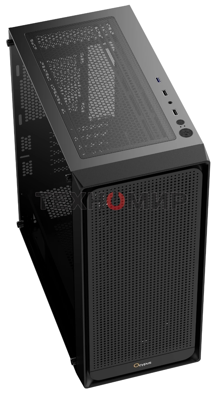 Компьютерный корпус Ocypus Gaммa C50 без БП черный (Gaммa-C50-BKG000XX-GL)
