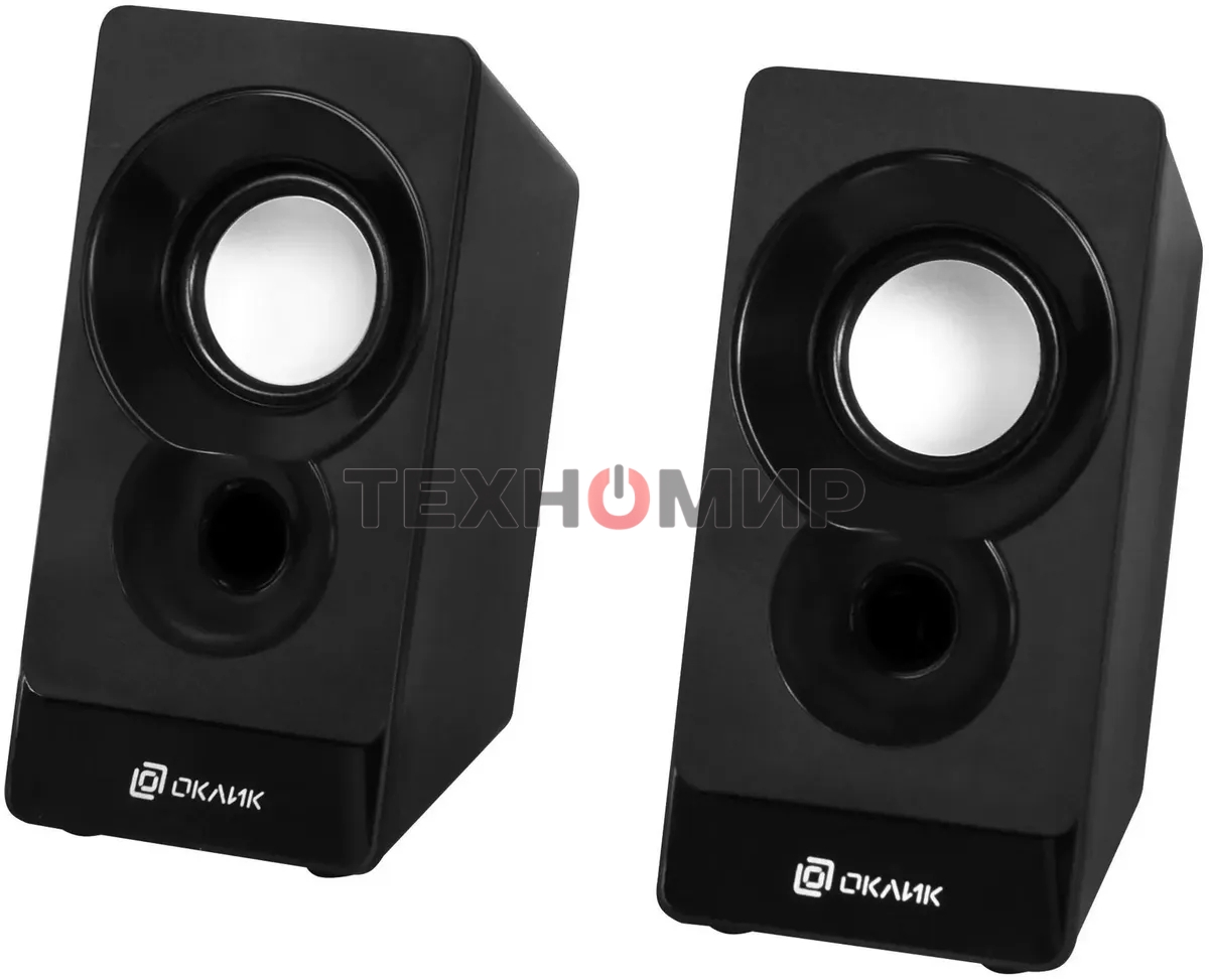 Акустическая система Oklick OK-165 2.0 черный 6Вт