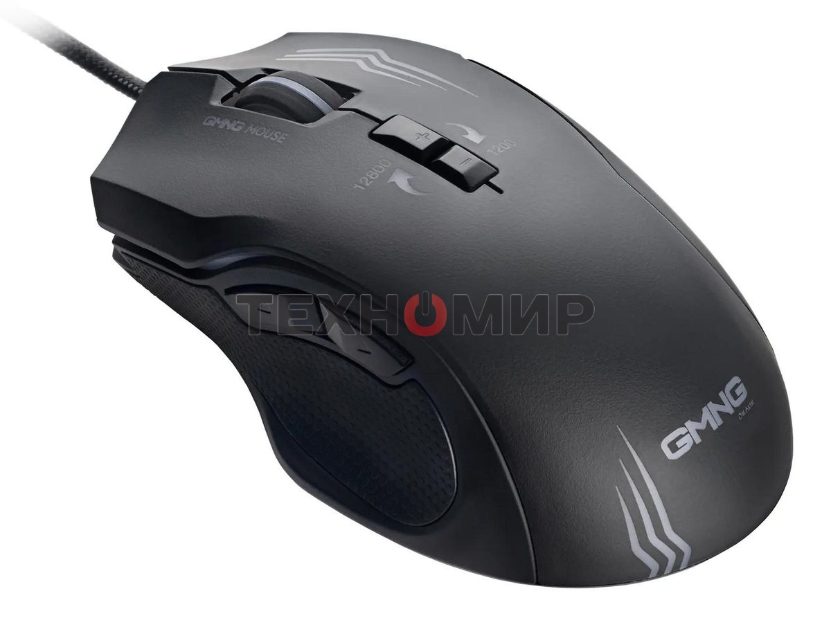 Мышь проводная GMNG 930GM черный, 12800 dpi, USB, кнопки - 7
