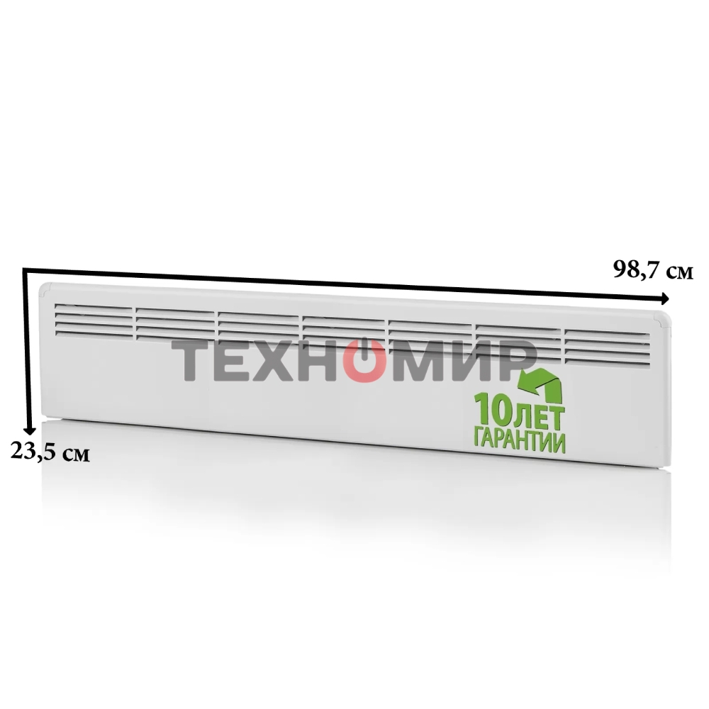 Конвектор электрический Ensto FinnHeat MINI EPHBMM07PR белый, 750 Вт, 12 м2, механический термостат