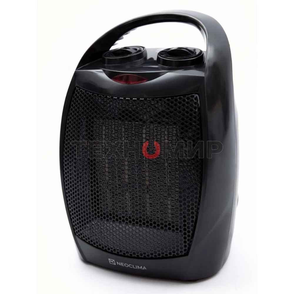 Тепловентилятор Neoclima PTC-07, черный, 750/1500 Вт, 20 м2, термостат