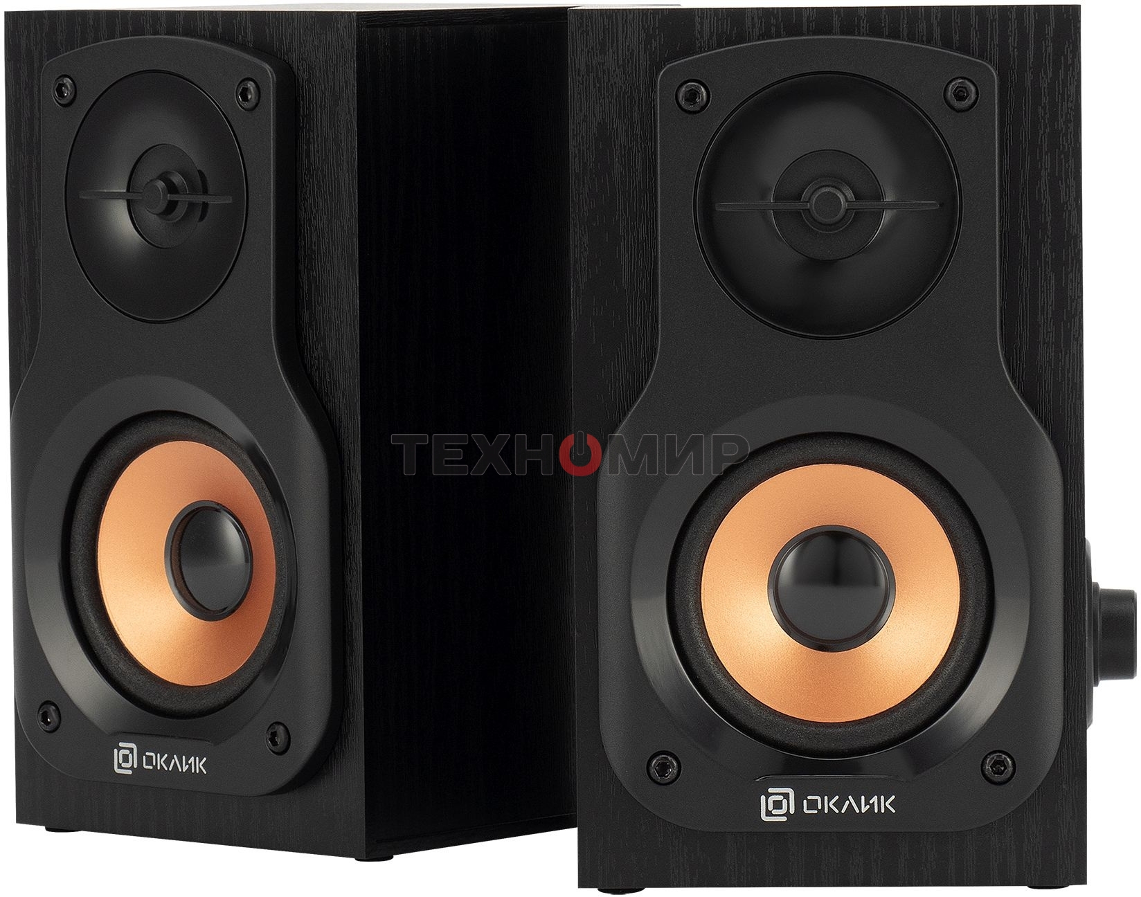 Акустическая система Oklick OK-162 2.0 темное дерево 8Вт