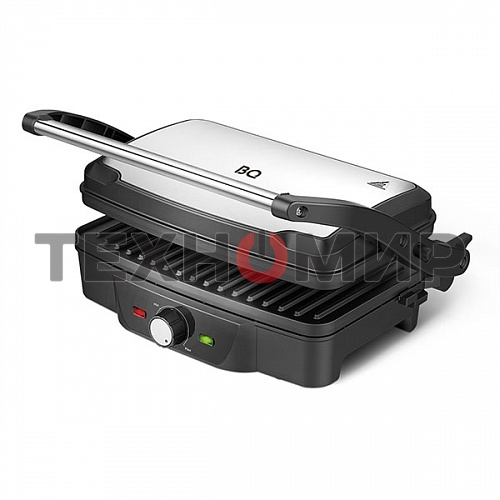 Гриль электрический BQ GR3006, черный/стальной