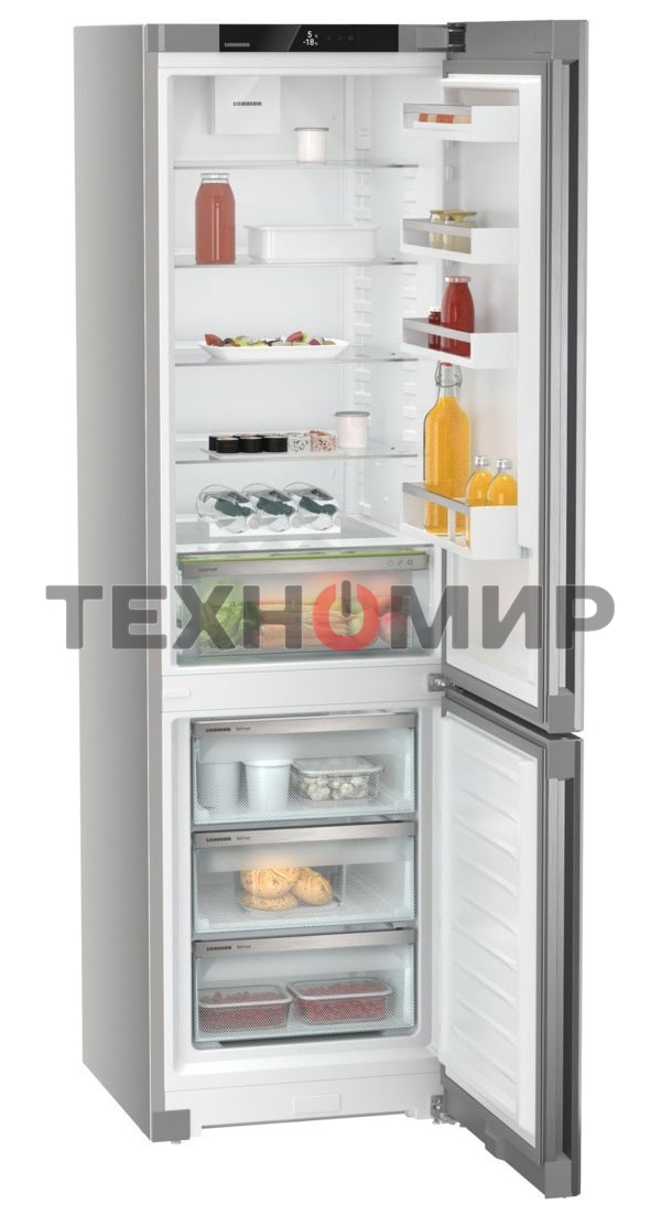 Холодильник Liebherr CNsfd 5703-22 001 Pure серебристый SteelFinish двухкамерный 266/94л морозилка снизу