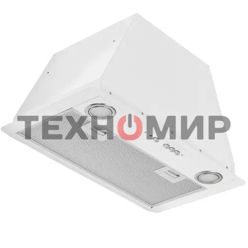 Вытяжка встраиваемая Elikor Flat 52П-650-К3Д белый, 52 см, 650 куб. м/ч, 60 дБ