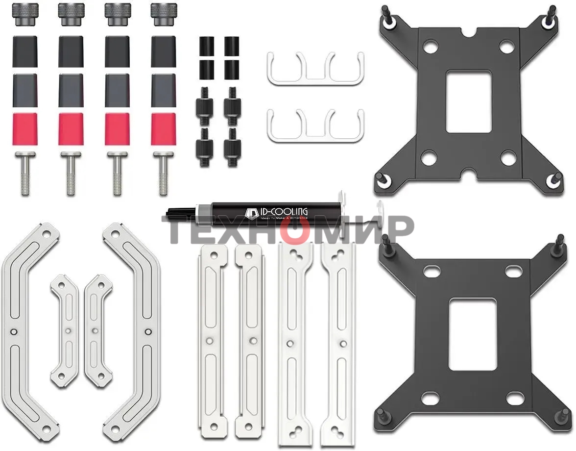 Система жидкостного охлаждения ID-Cooling SL240 XE ARGb белый 120мм алюминий+медь 1800rpm 30db 4-pin 300W