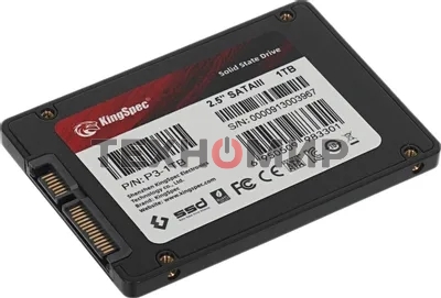 Накопитель SSD KingSpec P3-1Tb, 1Tb, SATA, 2.5