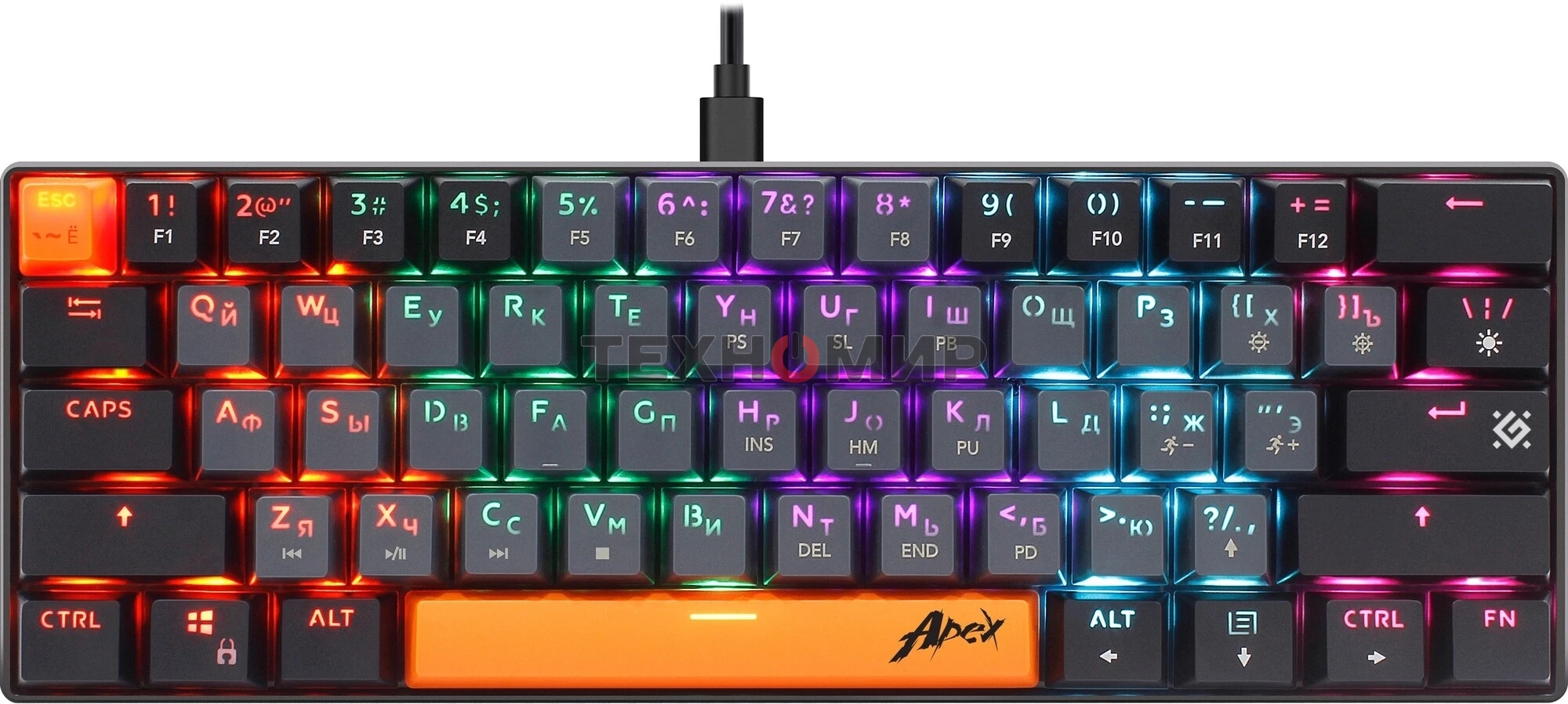 Клавиатура проводная Defender USB APEX GK-002 RU