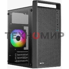 Компьютерный корпус MiniTower Aerocool/Formula CS-109-G-BK-v1 (mATX, USB3x1, USB2x2, 120мм RGb fan, без БП) (4711099472376)