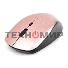 Мышь беспроводная Gembird MUSW-250-3 розовый, 1600 dpi, радиоканал, USB, кнопки - 4