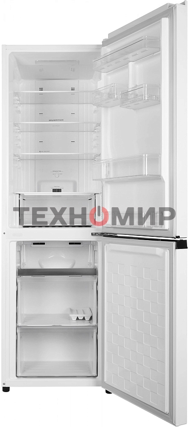 Холодильник Hitachi R-B410PUC6 PWH белый двухкамерный 215/105л морозилка снизу, No Frost