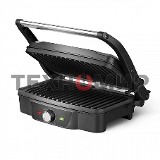 Гриль электрический BQ GR3006, черный/стальной