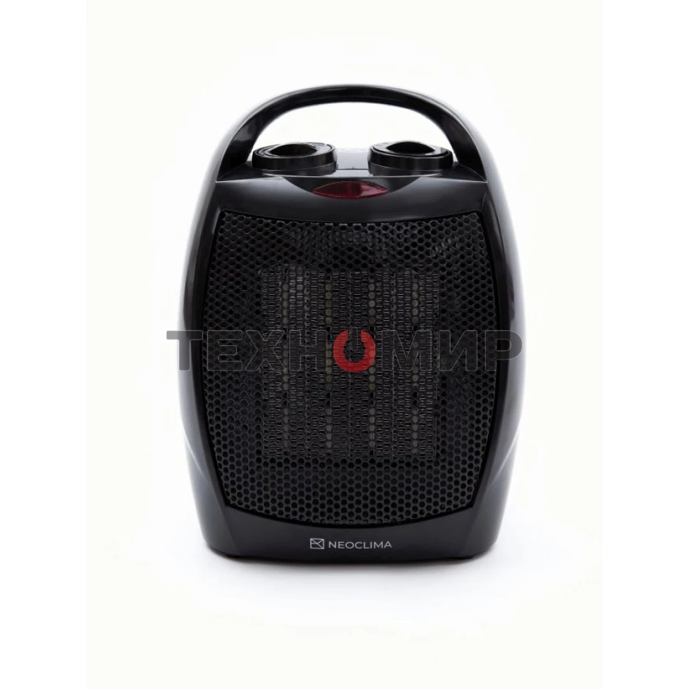 Тепловентилятор Neoclima PTC-07, черный, 750/1500 Вт, 20 м2, термостат