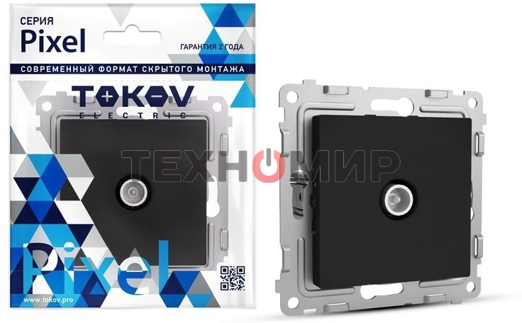 Коннектор TV TOKOV ELECTRIC СП Pixel механизм карбон