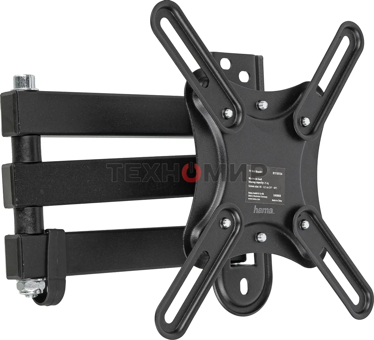 Кронштейн для телевизора Hama R1 118154 черный, 19