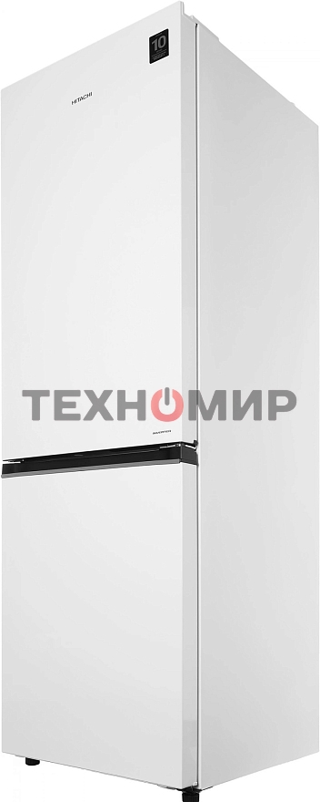 Холодильник Hitachi R-B410PUC6 PWH белый двухкамерный 215/105л морозилка снизу, No Frost