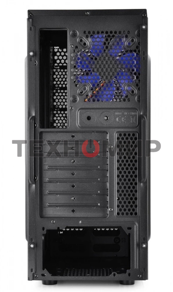 Компьютерный корпус Deepcool TESSERACT BF (one black fan) без БП, черный, ATX