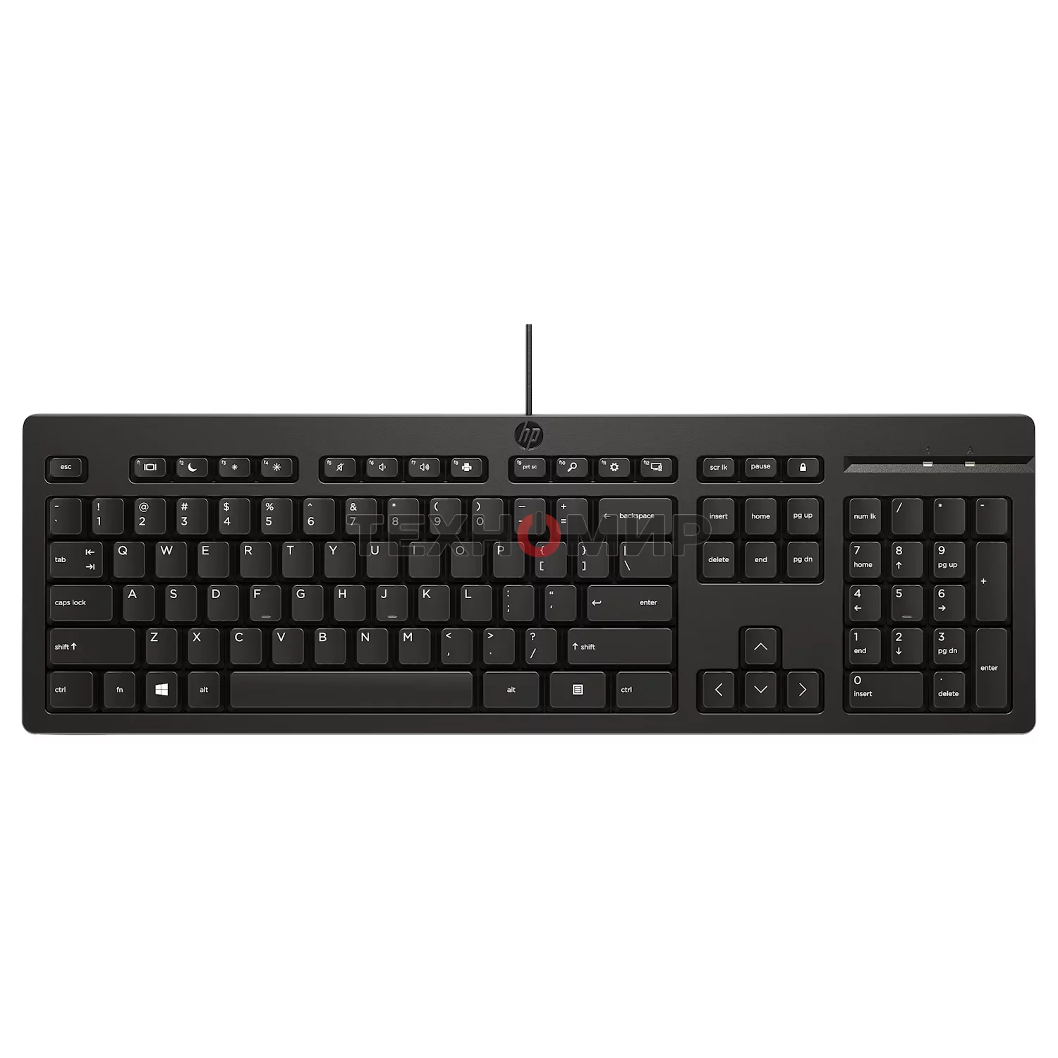 Клавиатура проводная HP 125 проводная, USB Type-A, чёрный