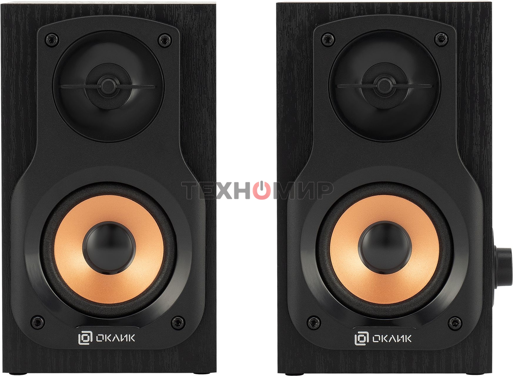 Акустическая система Oklick OK-162 2.0 темное дерево 8Вт