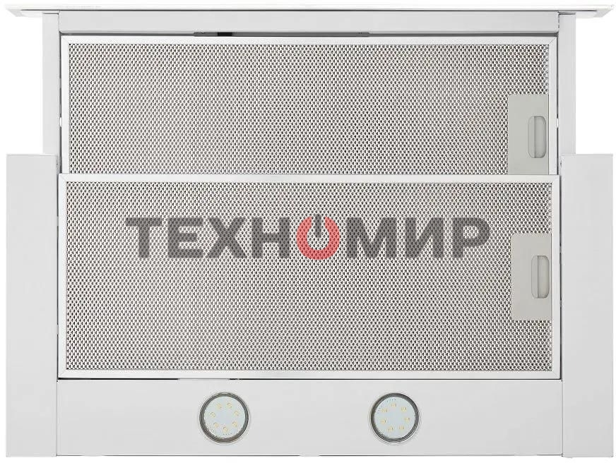 Вытяжка встраиваемая Maunfeld Ouse Touch Glass 60 белый, 60 см, 750 куб. м/ч, 48 дБ