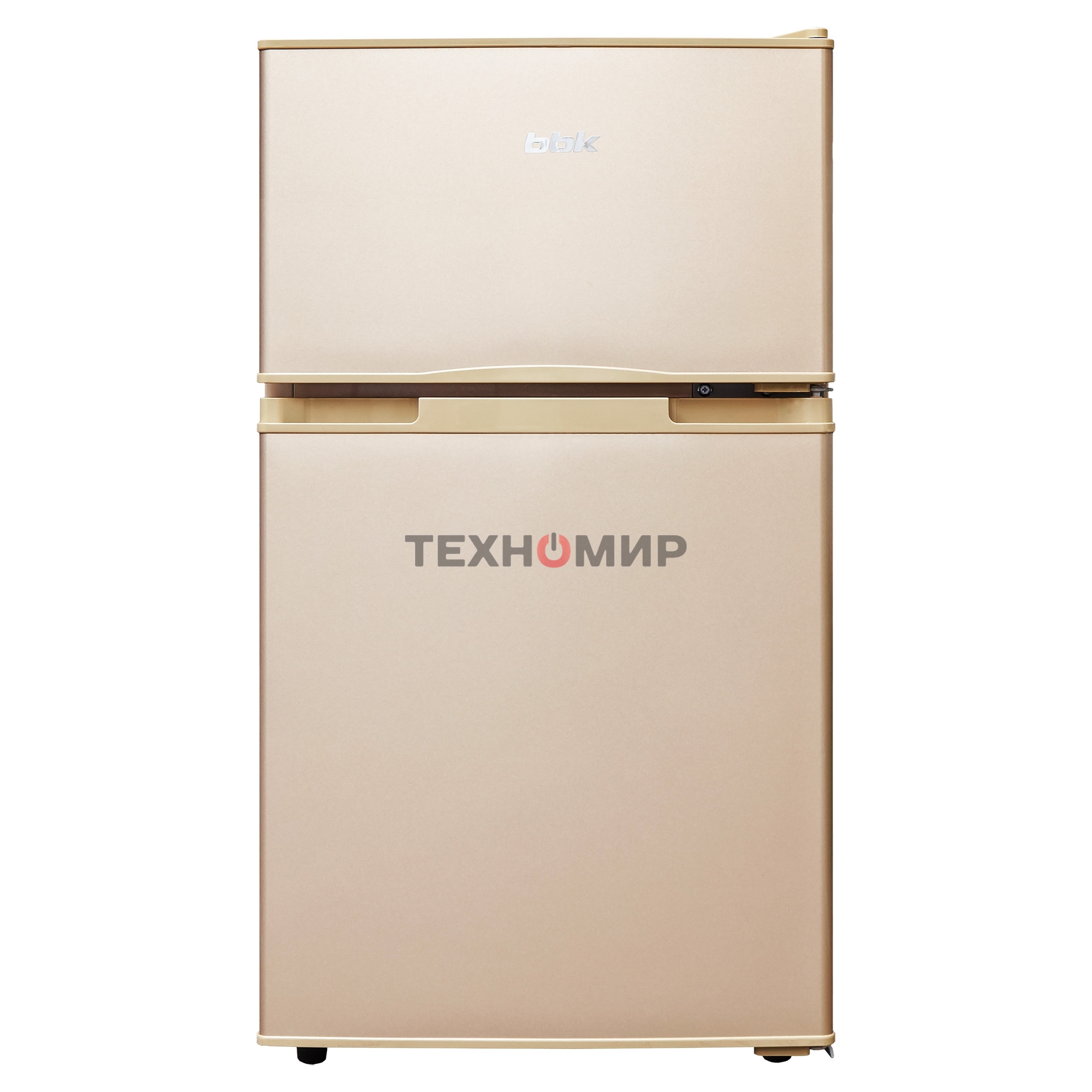 Холодильник BBK RF-099 бежевый двухкамерный 65/33л морозилка сверху, ручное