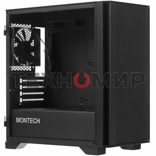 Компьютерный корпус Montech AIR 100 LITE черный без БП mATX 2x120мм 1xUSB2.0 2xUSB3.0 audio bott PSU