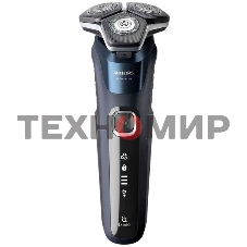 Электробритва роторная Philips S5885/10 реж.эл.:3 питан.:аккум. темно-синий