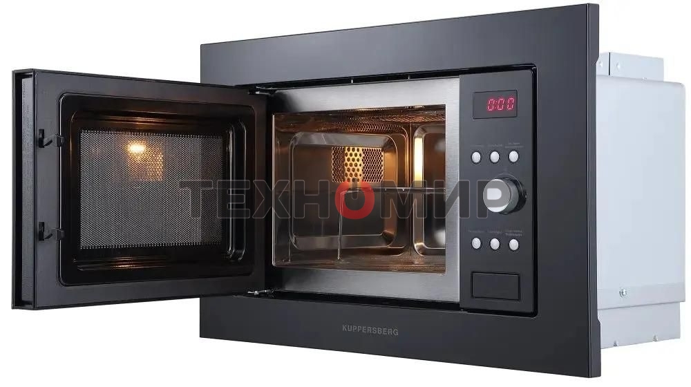 Встраиваемая микроволновая печь Kuppersberg HMW 615 B 18 л, 700 Вт, 8 программ, черный