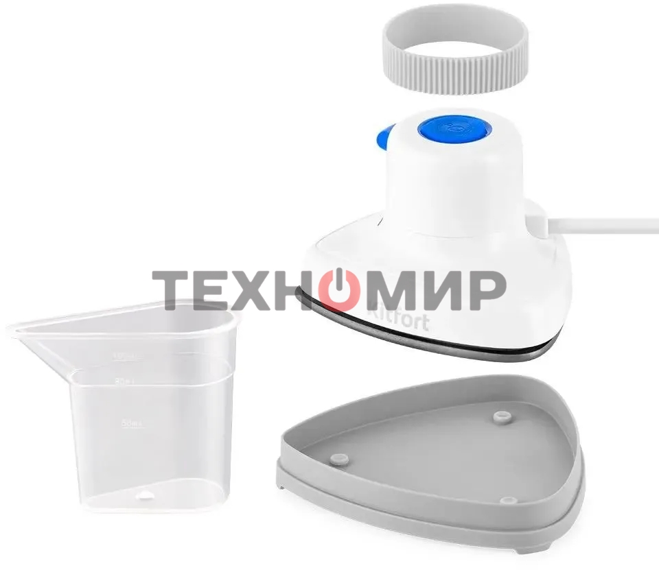 Отпариватель Kitfort КТ-9131-3 белый/синий, 800 Вт, 12 г/мин, 50 мл