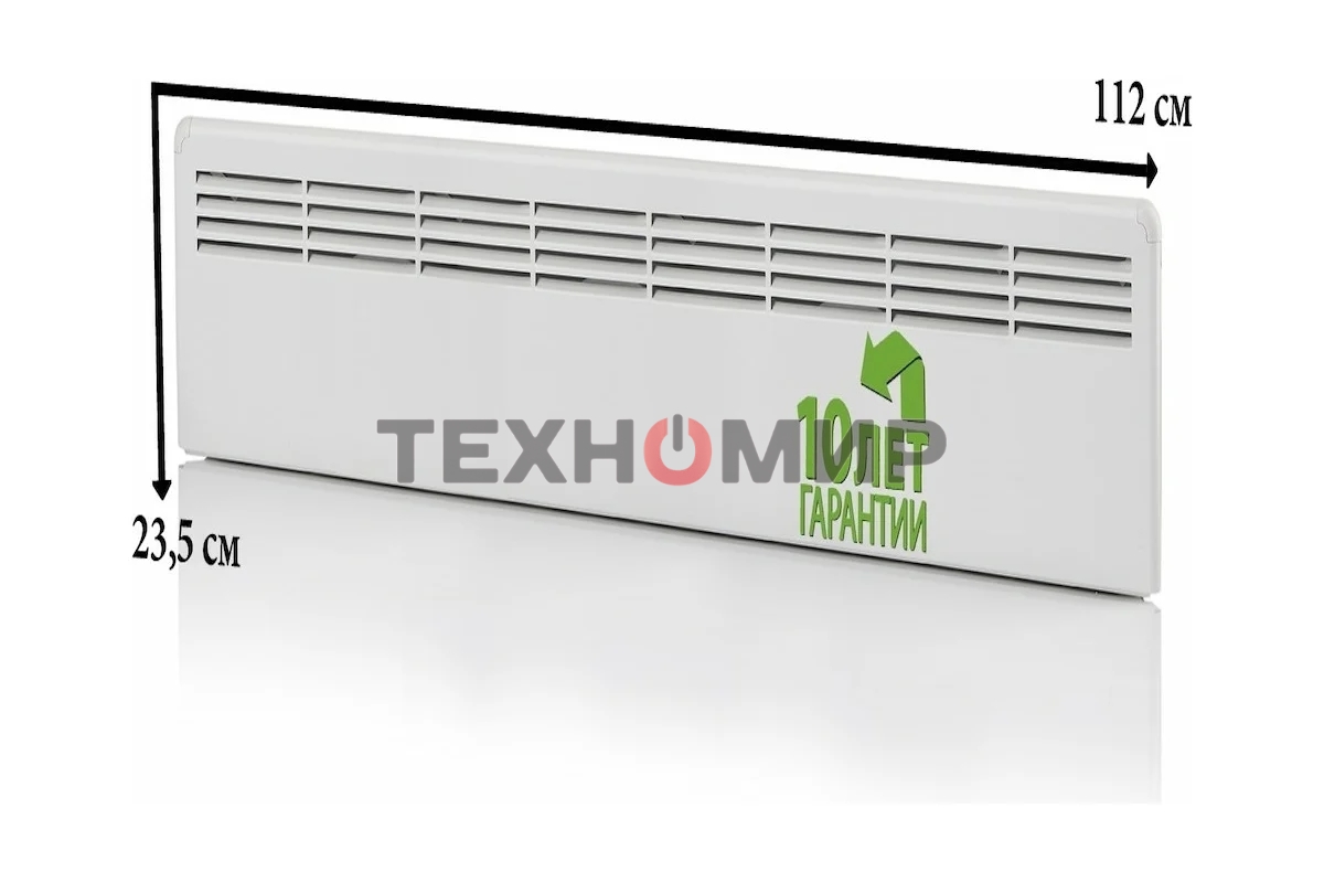 Конвектор электрический Ensto FinnHeat MINI EPHBMM10PR белый, 1000 Вт, 16 м2, механический термостат