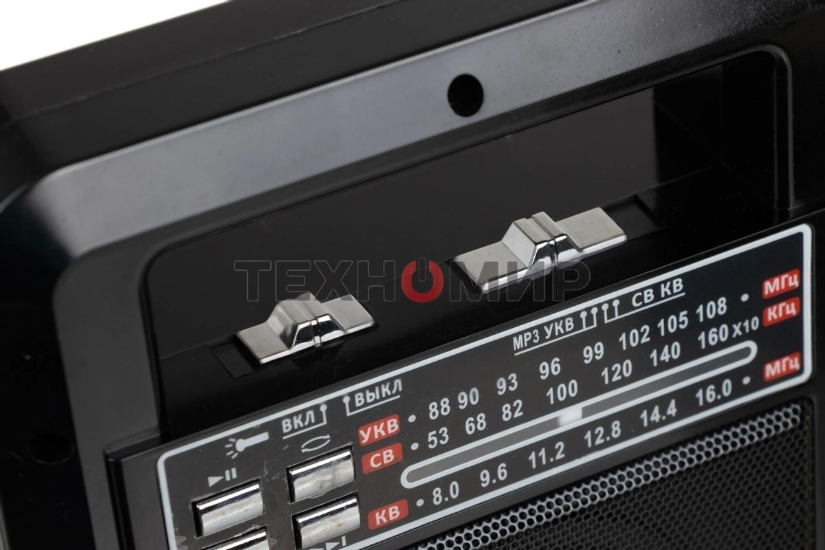 Радиоприемник портативный Сигнал Vikend Traveler черный USB SD/MMC