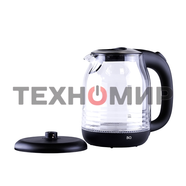Чайник электрический BQ KT1833G черный/стальной, 2200 Вт, 1.7 л