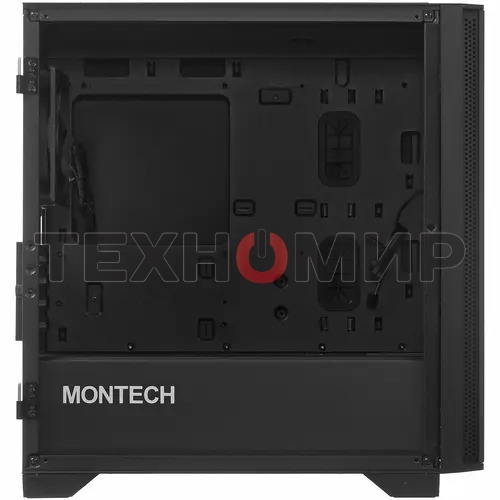 Компьютерный корпус Montech AIR 100 LITE черный без БП mATX 2x120мм 1xUSB2.0 2xUSB3.0 audio bott PSU