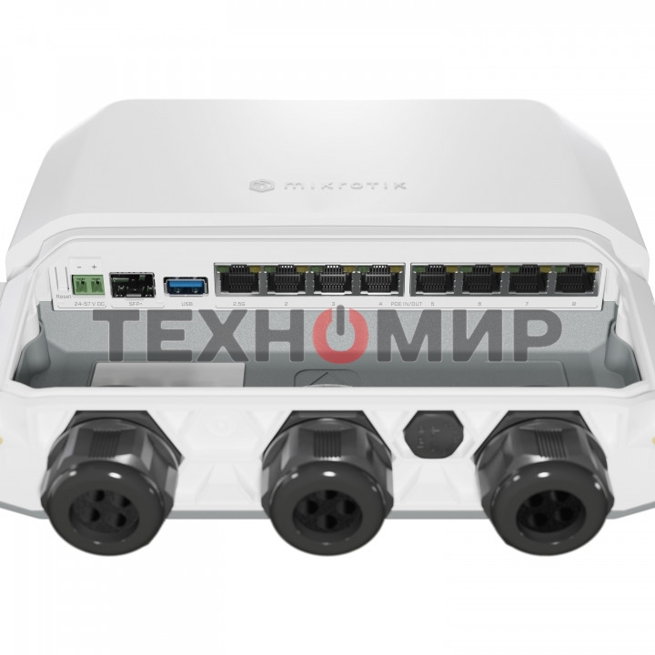 Маршрутизатор/RB5009UPr+S+OUT Wired router 2.5 Gigabit Ethernet, Gigabit Ethernet White