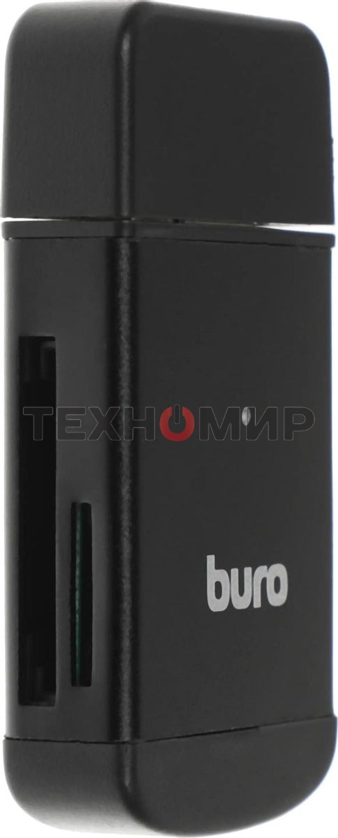 Кард-ридер Buro BU-CR-3103/черный/MMC/MS/MS Duo/MS Micro M2/MS Pro/RS-MMC/SD/SDHC/TF/mini-SD/USB 2.0/пластик