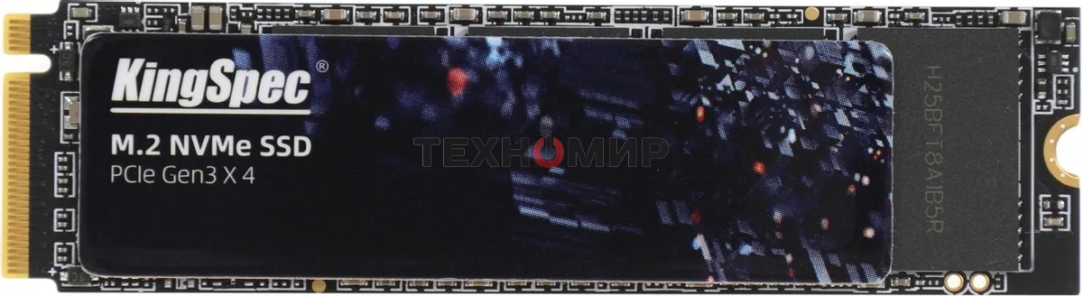 Накопитель SSD KingSpec NE-256, 256Gb, M.2 2280, PCIe 3.0 x4, NVMe, R/W 2000/1300