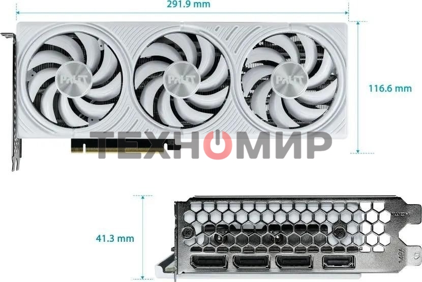Видеокарта Palit NVIDIA GeForce RTX 5070 PA-RTX 5070 белый OC 12ГБ GamingPro, GDDR7