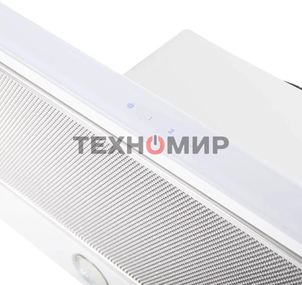 Вытяжка встраиваемая Maunfeld Ouse Touch Glass 60 белый, 60 см, 750 куб. м/ч, 48 дБ