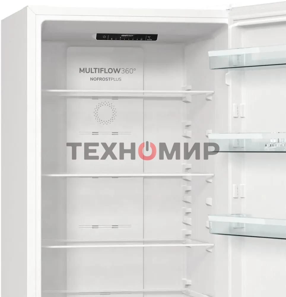 Холодильник Gorenje NRK6201PW4 белый двухкамерный 235/96л морозилка снизу