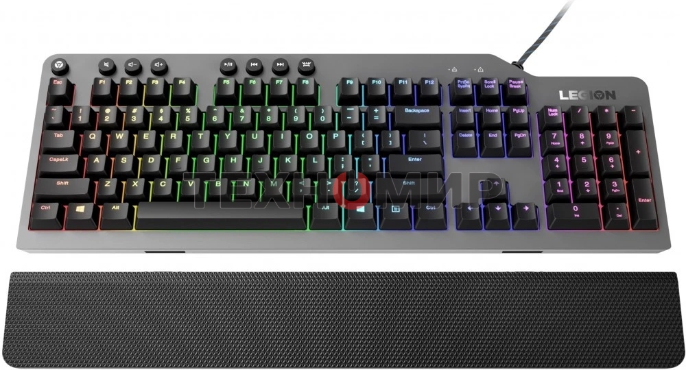 Клавиатура Lenovo Legion K500 RGB Mechanical проводная, USB Type-A, серый