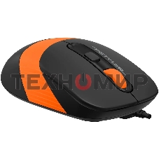Мышь проводная A4Tech Fstyler FM10S черный/оранжевый, 1600 dpi, USB, кнопки - 4
