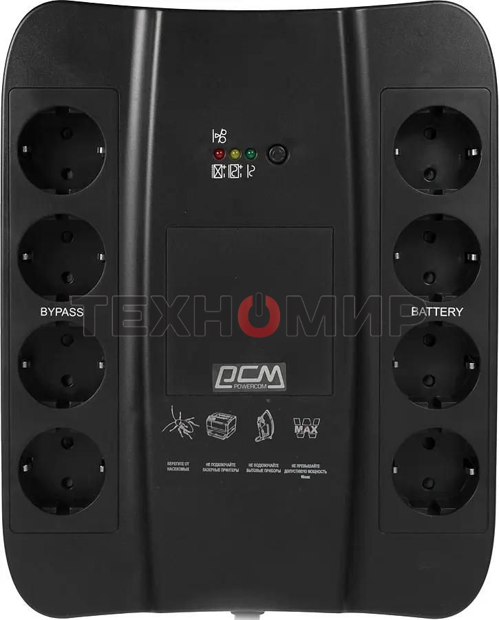 Источник бесперебойного питания Powercom Spider SPD-850U 510Вт 850ВА черный