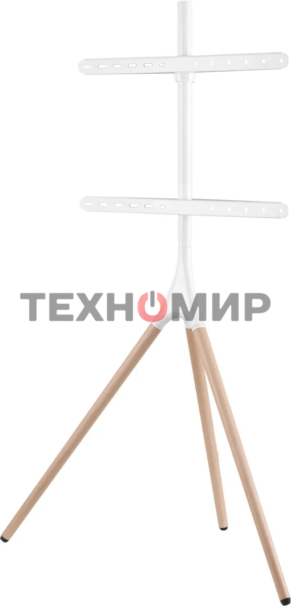 Подставка для телевизора Cactus CS-ST1246WTBCH белый/береза, 45