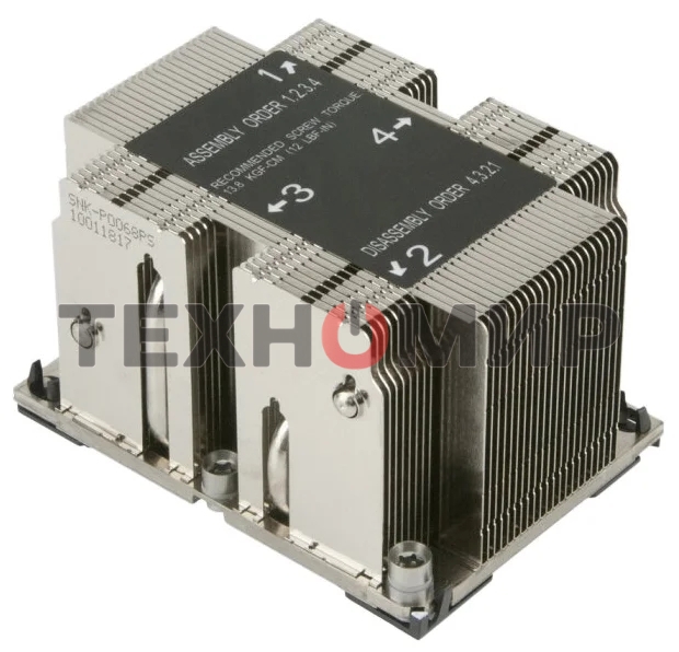 Пассивный кулер Alseye AS3647-P4HCAL2U-JYR81 серебристый, алюминий, 205 Вт